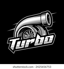 Turbo logo, machine logo template, Garage logo