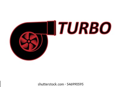 Turbo Logo With Text. Vector