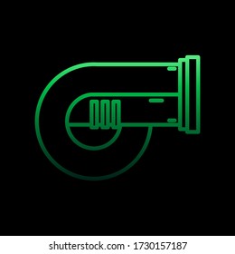 turbo nolan icon. Simple thin line, outline vector of motor sports icons for ui and ux, website or mobile application