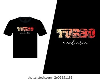 Turbo Realistic Vector T-Shirt Design
