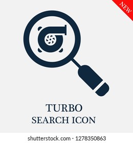 Turbo search icon. Editable Turbo search icon for web or mobile.