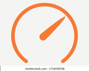 turbo speed Icon Vector flat icon, speedometer.