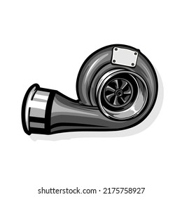 The turbo symbol used to increase power icons vector.