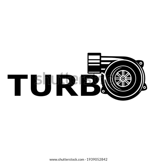 The\
turbo symbol used to increase power icons\
vector.