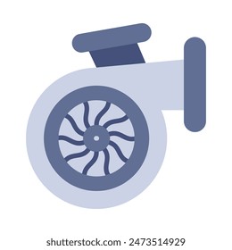Diseño de iconos planos de Vector turbo