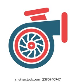 Turbo Vector Glyph Two Color Icon For Personal And Commercial Use.
