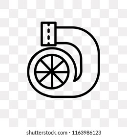 Turbo vector icon isolated on transparent background, Turbo logo concept