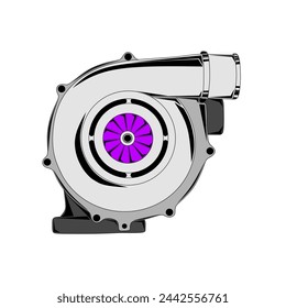 turbo vector illustration on white background