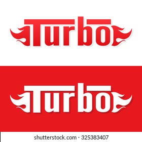 Turbo vector logo design