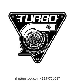 turbocharger logo, vector EPS 10