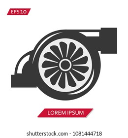 TURBOCHARGER vector icon