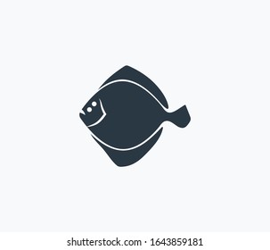 Turbot icon isolated on clean background. Turbot icon concept drawing icon in modern style. Vector illustration for your web mobile logo app UI design.