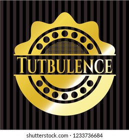 Turbulence gold badge or emblem