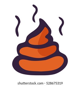 Turd, hand drawn vector illustration
