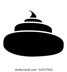Turd icon. Simple illustration of turd vector icon for web