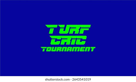 Turf Crick Tournament Logos Vector