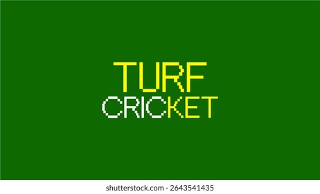 Turf Cricket Logos Vector Artworks