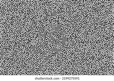 Turing ornament halftone puzzle pattern vector background. turing pattern diffuse