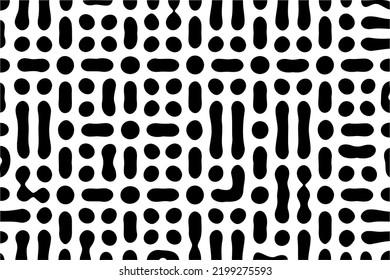 Fondo vectorial de patrón de rompecabezas de medio tono de ornamento giratorio. reacción en cadena de difusión de reacción