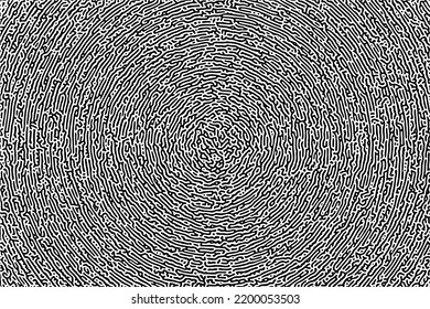 Turing Ornament Halftone Puzzle Muster, Vektorhintergrund. generativer Algorithmus