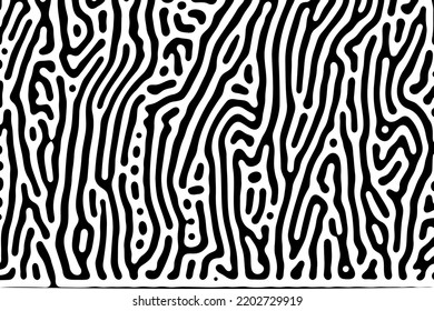 Turing ornament halftone puzzle pattern vector background. chain reaction tattoo