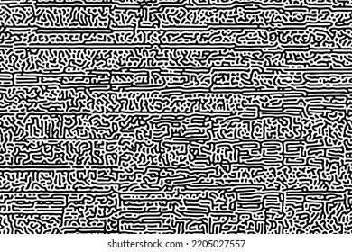 Turing ornament halftone puzzle pattern vector background. turing pattern