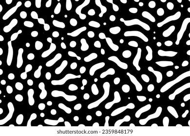 Turing ornament halftone puzzle pattern vector background. generative algorithm