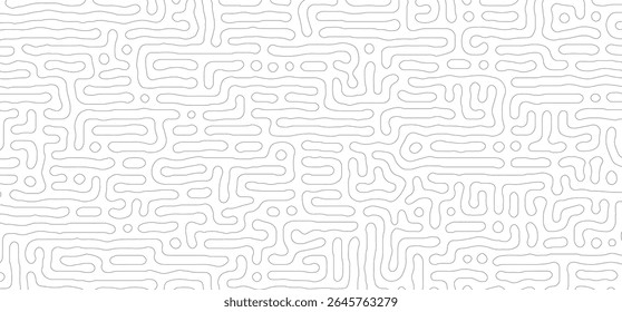 Turing pattern design in outline mode. Abstract background for your business