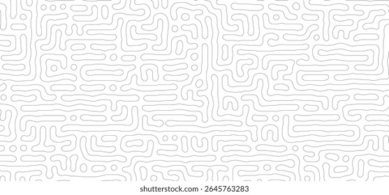 Turing pattern design in outline mode. Abstract background for your business