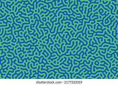 Turing pattern. Textures common in nature such as stripes and spots  biology, biotechnology, chemistry and science abstract vector background.