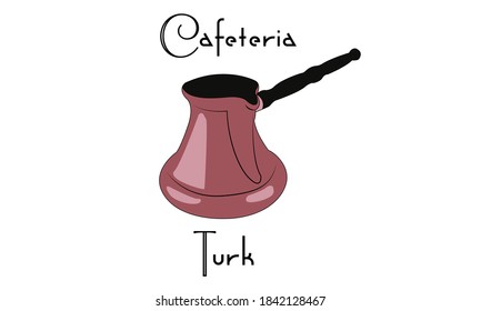 Cafetera turca para hacer café