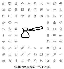 turk icon coffee illustration isolated vector sign symbol. Restaurant icons vector set.