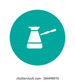 The turk icon. Coffee symbol. Flat design style eps 10