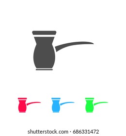 Turk icon flat. Color pictogram on white background. Vector illustration symbol and bonus icons