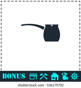Turk icon flat. Simple vector symbol and bonus icon