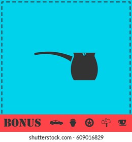 Turk icon flat. Simple vector symbol and bonus icon