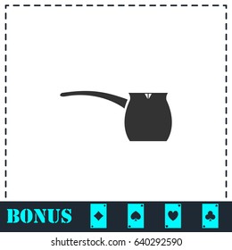 Turk icon flat. Simple vector symbol and bonus icon