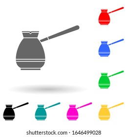 Icono de estilo multicolor turco. Simple glifo, vector plano de herramientas de cocina iconos para ui y ux, sitio web o aplicación móvil