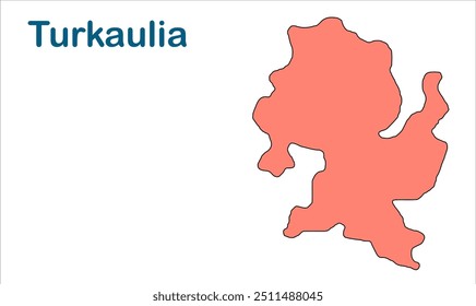 Mapa da subdivisão de Turkaulia, Distrito de East champaran, Estado de Bihar, República da Índia, Governo de Bihar, território indiano, Índia Oriental, política, aldeia, turismo