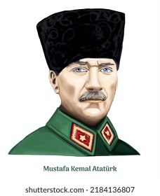 Turkey 1881-1938 Mustafa Kemal Ataturk. First President Republic of Turkey