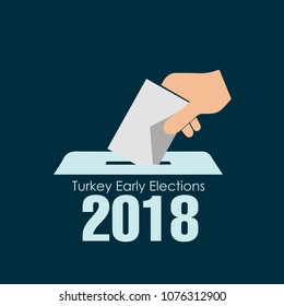 Turkey 2018 presidential election vector work(Turkish 2018 Turkiye Baskanlik Secimleri vektor calismasi)