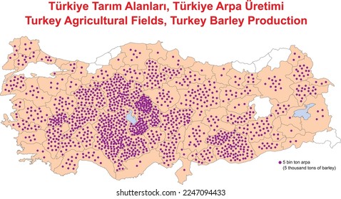 Turkey Agricultural Fields, Turkey Barley Production