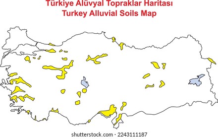 Turkey Alluvial Soils Map, illustrator