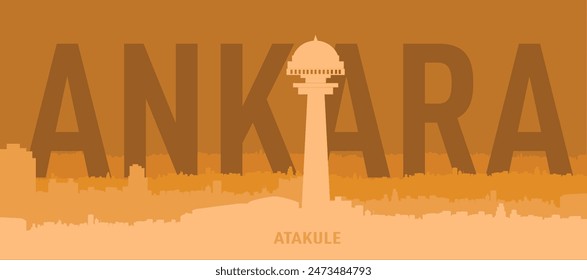 Turkey Ankara city skyline study