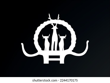 Turkey, Ankara, Hittite Sun Course Monument vector illustration design.