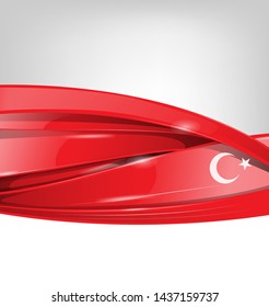 turkey background with  flag element. vector illustration