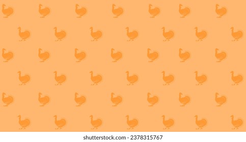 Turkey Bird seamless pattern. Happy Thanksgiving Day!  Good for textile fabric design, wrapping paper, website wallpapers, textile, wallpaper and apparel. vector illustration
