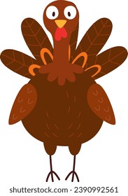 Ilustración de vectores de pie de aves en Turquía