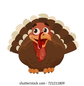 Turkey Bird vector illustration in cartoon style