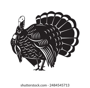 Turkey birds Silhouette vector art, graphics